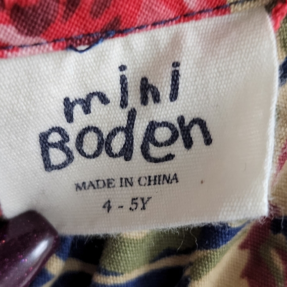 Mini Boden Floral Print Dress, Sz 4-5Y - Picture 7 of 13